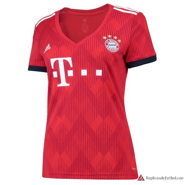 Camiseta Bayern Munich Primera equipación Mujer 2018-2019 Rojo